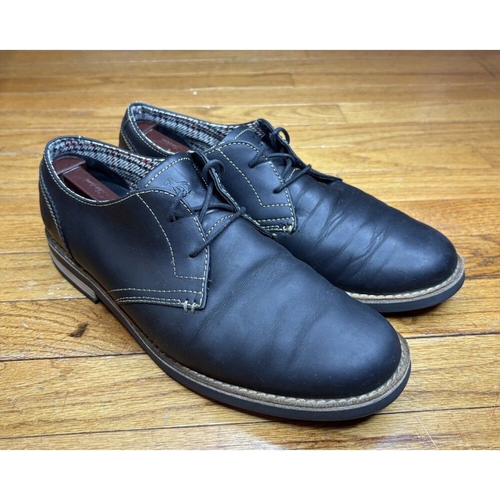 Original Penguin Shoes Mens 10 Black Waylon Lace Up Derby Oxford Munsingwear